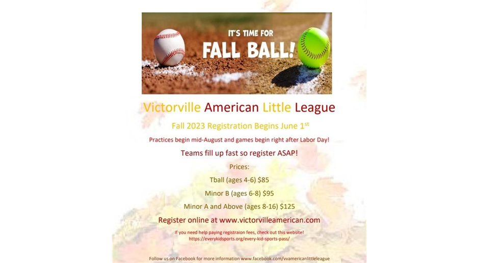 Fall Registration is Open!